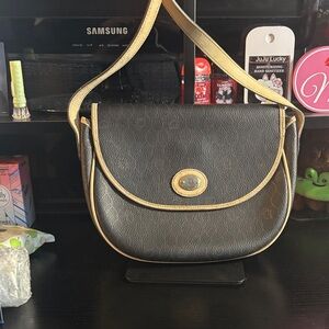 Dior Elegant Black and Tan Shoulder Bag